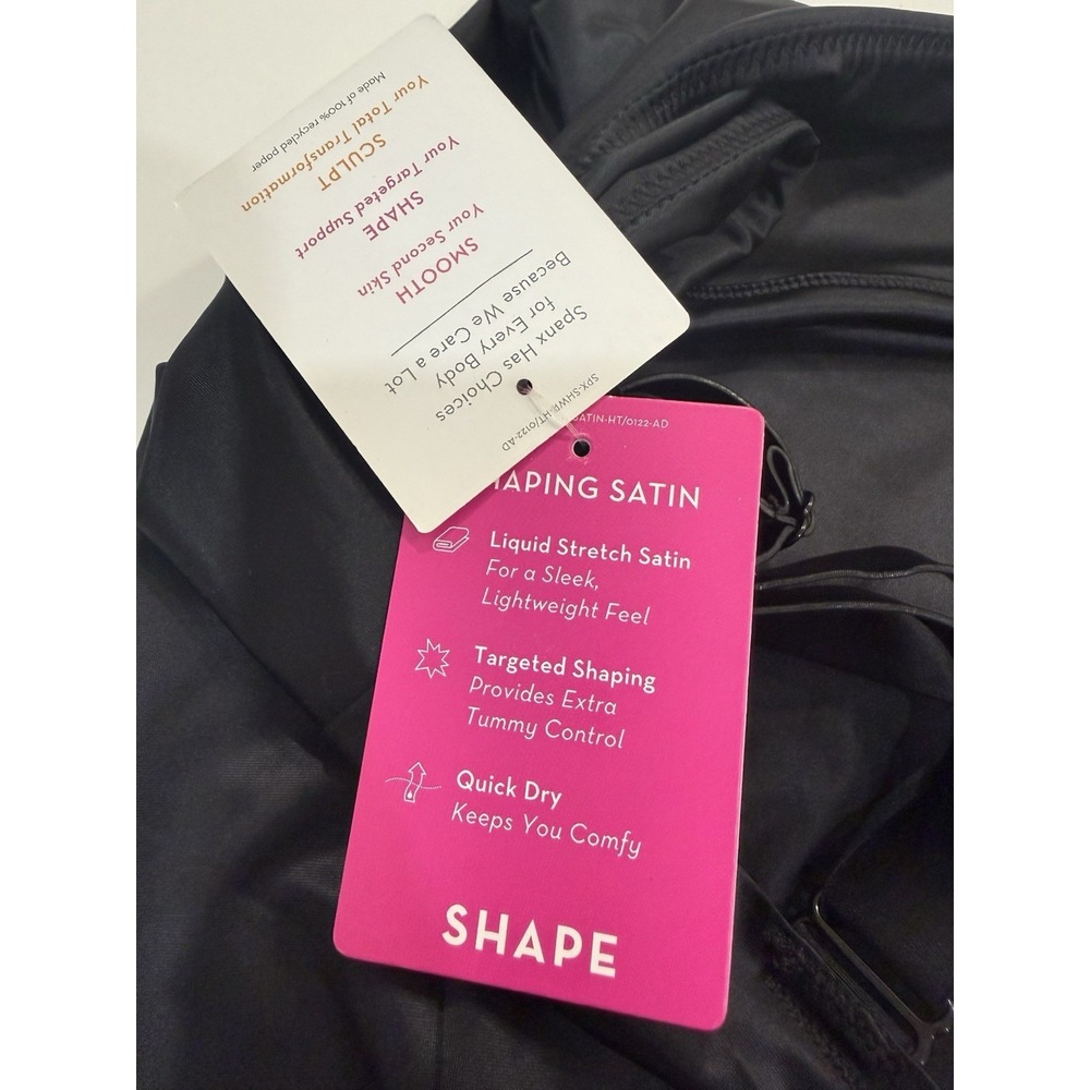 NWT Spanx Seamless‎ Shaping Thong Bodysuit Very Black Sz XL - Picture 5 of 7